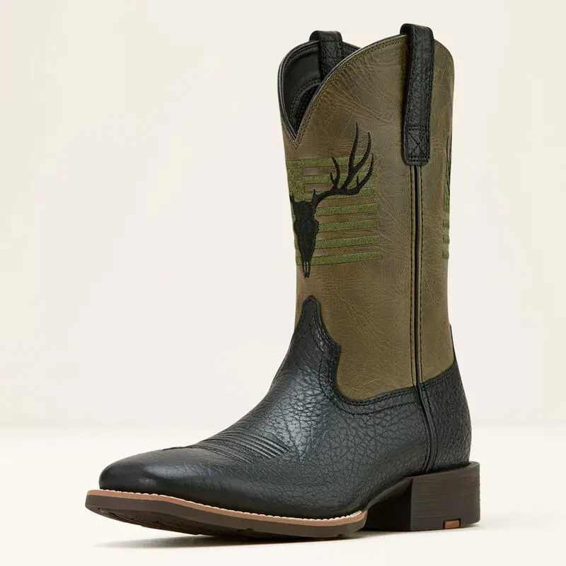 Ariat Men's Sport Antlers Cowboy Boot 1