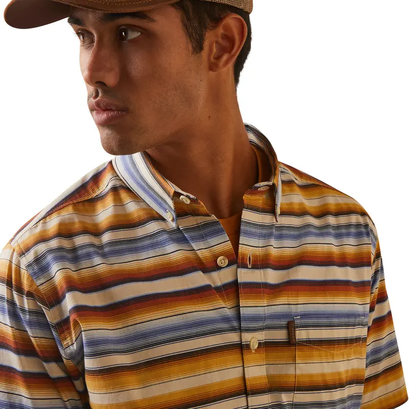 Ariat Men's Sunset Serape Stretch Modern Short Sleeve Shirt 1
