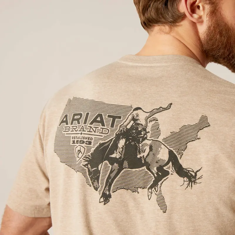 Ariat Men's Usa Bronco Tee 3