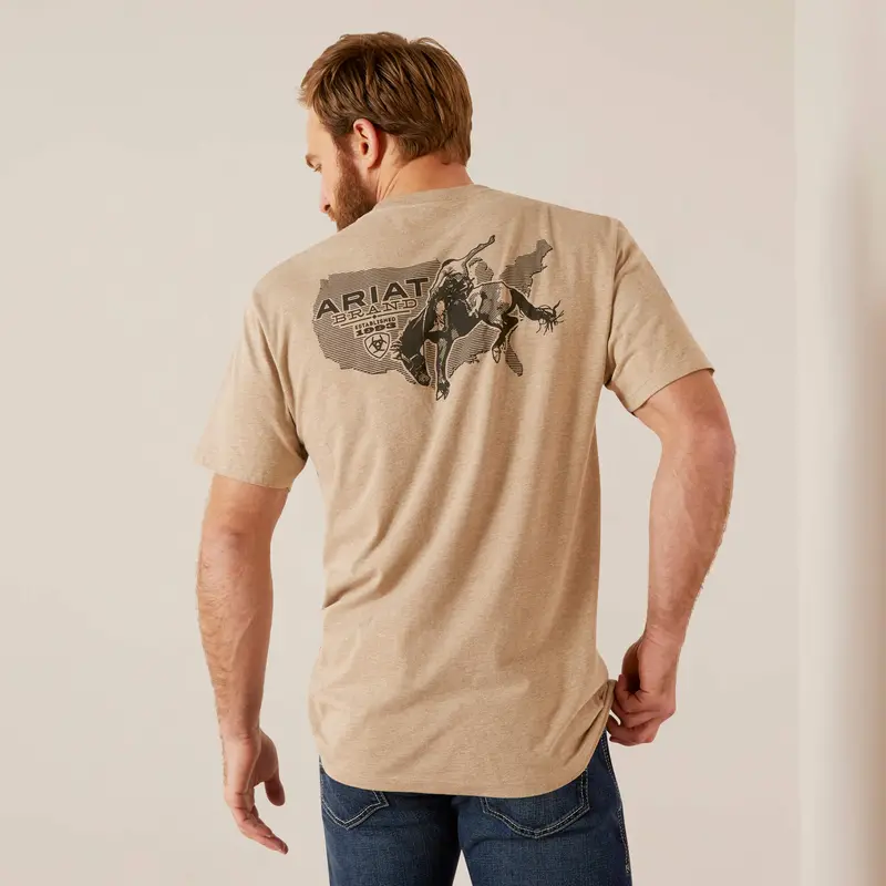 Ariat Men's Usa Bronco Tee 5