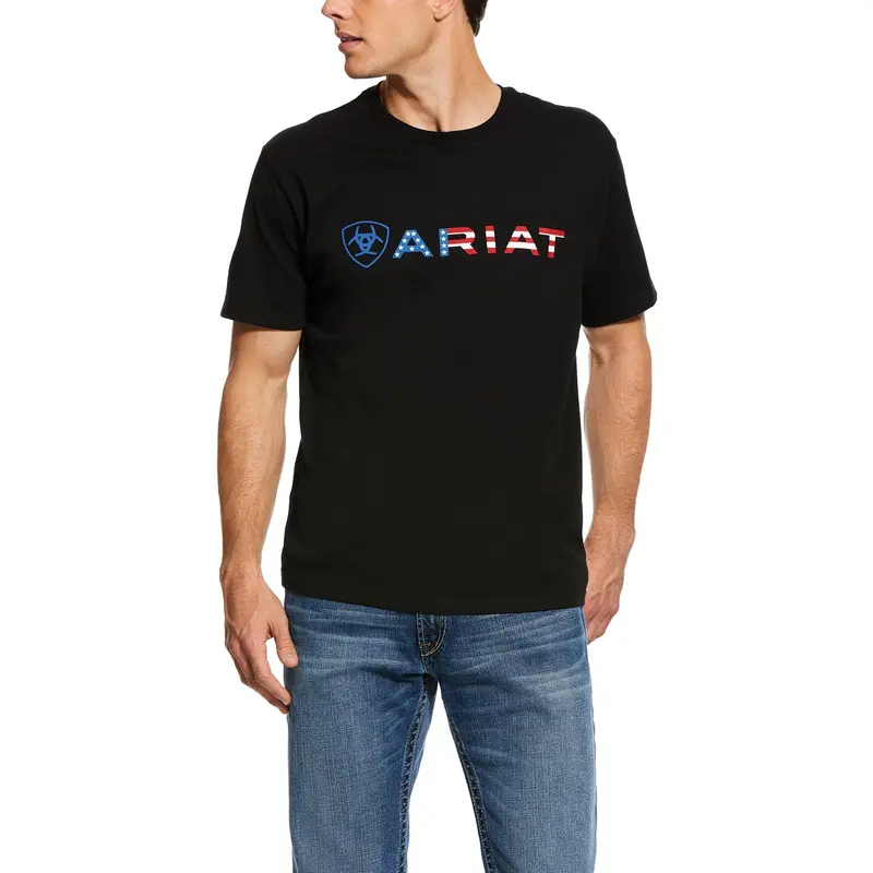 Ariat Men's Usa Wordmark Tee 1