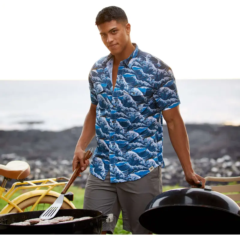 Ariat Men's Venttek Western Aloha Fitted Shirt 1