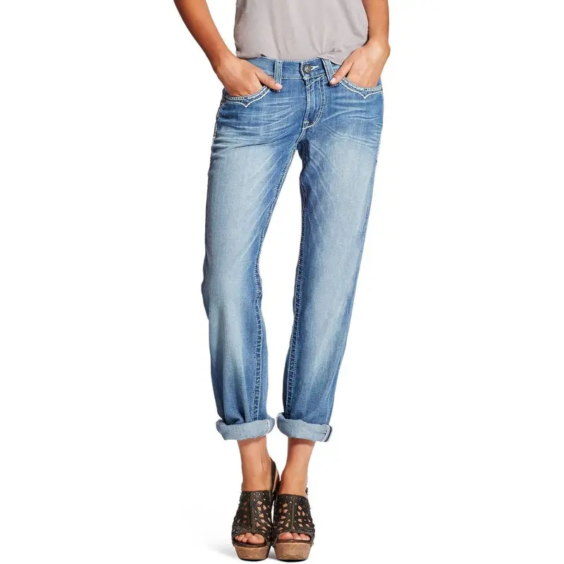 Ariat Real Fit Denim Boyfriend Jean - Azure 1