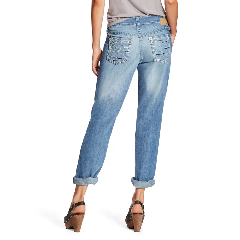 Ariat Real Fit Denim Boyfriend Jean - Azure 2