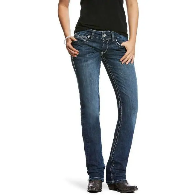 Ariat Real Mid Rise Straight-Ivy Dresden Jeans 1