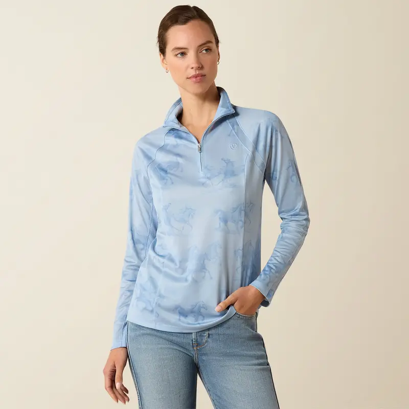 Ariat Sunstopper 3.0 1/4 Zip Baselayer 1