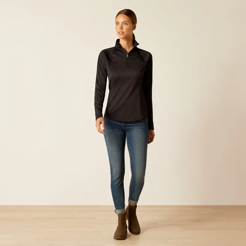 Ariat Sunstopper 3.0 1/4 Zip Baselayer 18