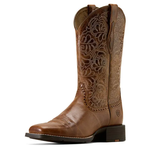 Ariat Women's Aged Tan Round Up Remuda Western Boot 1