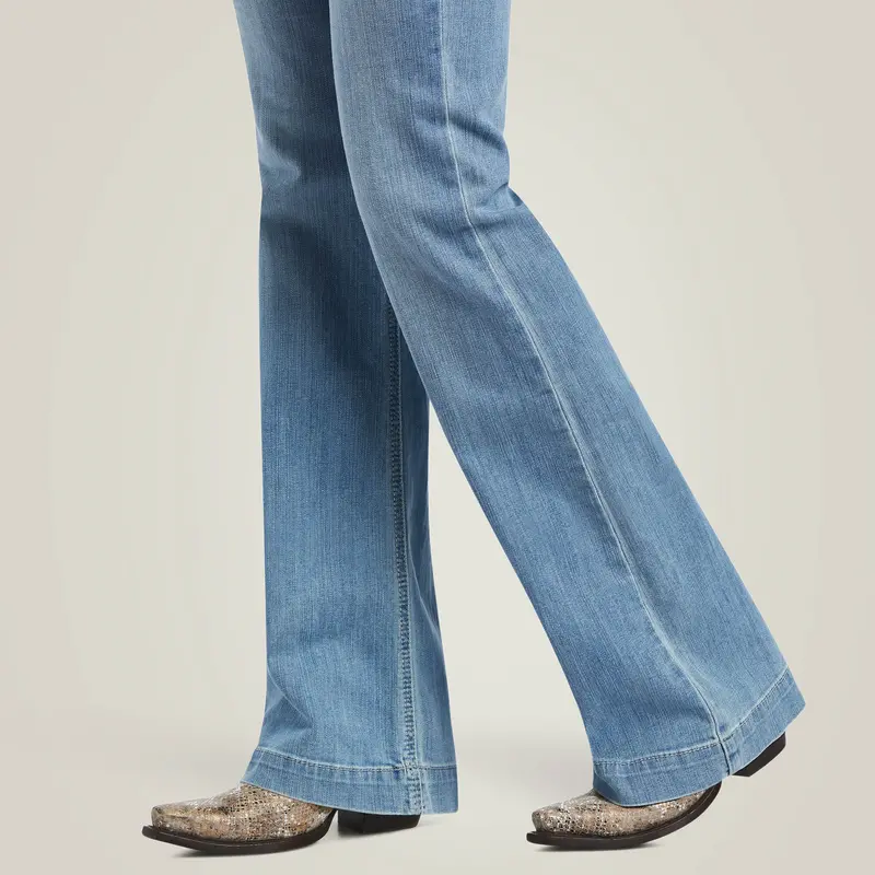 Ariat Women's Aisha Slim Wide Leg Trouser Jean 5