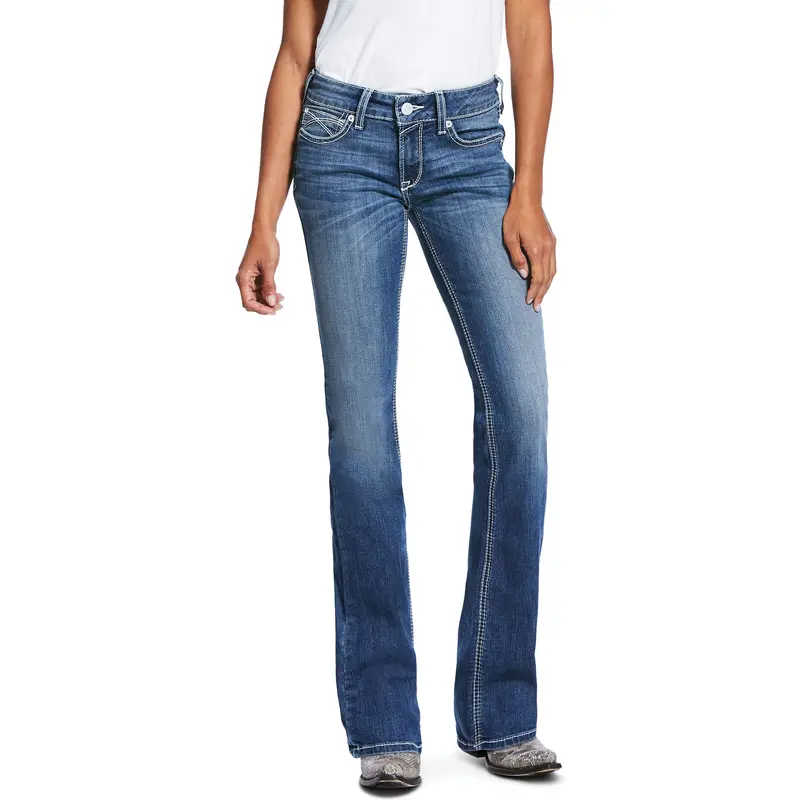 Ariat Women's Arrow Fit Stretch Ella Boot Cut Jean-Reverie 1