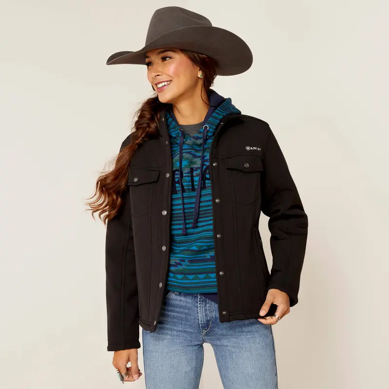 Ariat Women's Black Berber Back Softshell Jacket 1