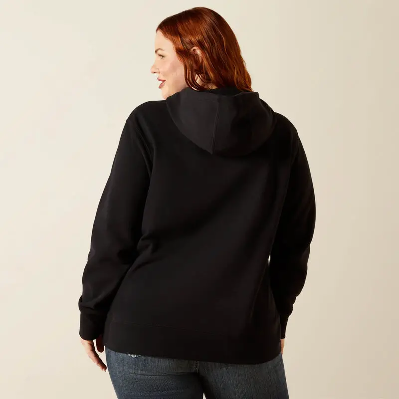 Ariat Women's Black Booted Logo Hoodie 5