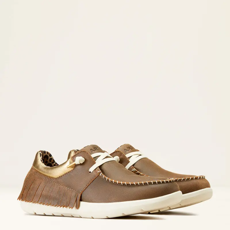 Ariat Women's Brown Bomber Fringed Hilo 4