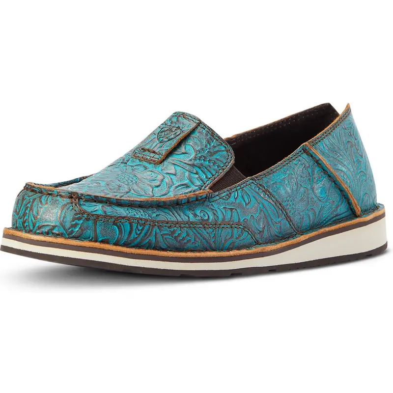 Ariat Women's Brushed Turquoise Floral Cruiser 1
