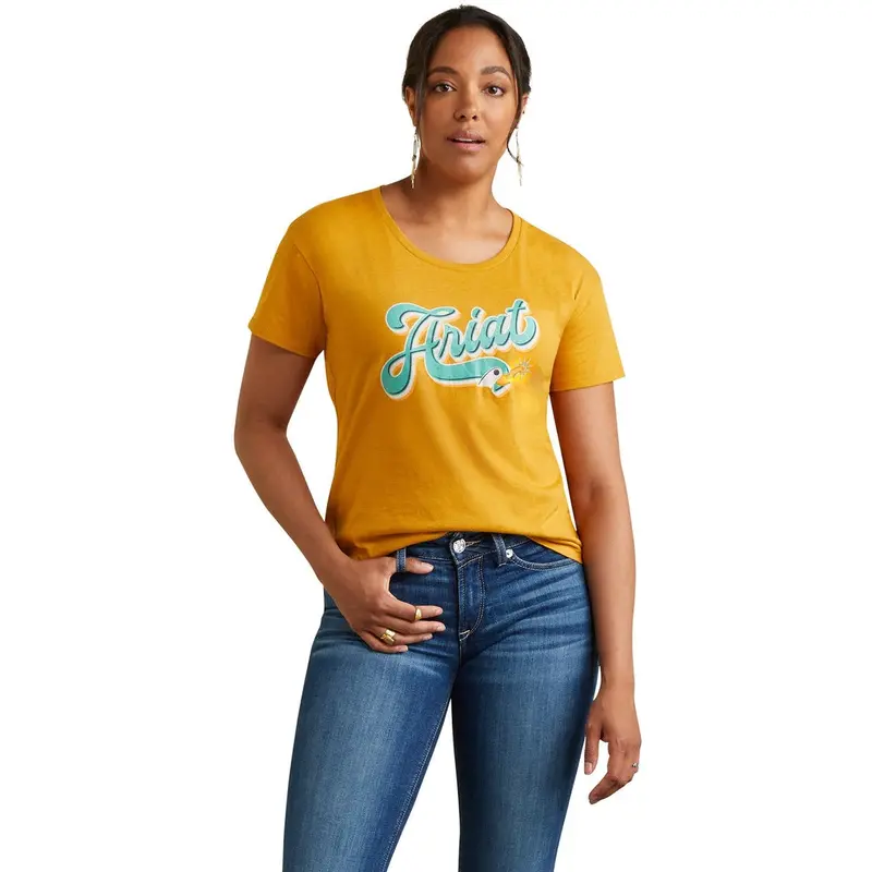 Ariat Women's Buckhorn Spur Script Tee 1