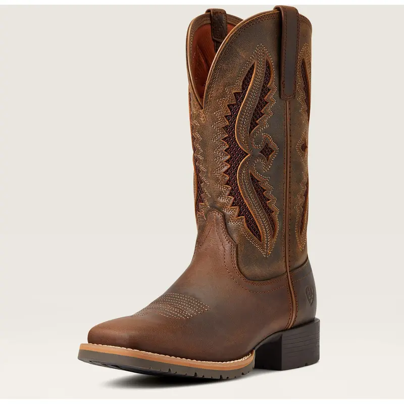 Ariat Women's Distressed Tan Hybrid Rancher Venttek Western Boot 1