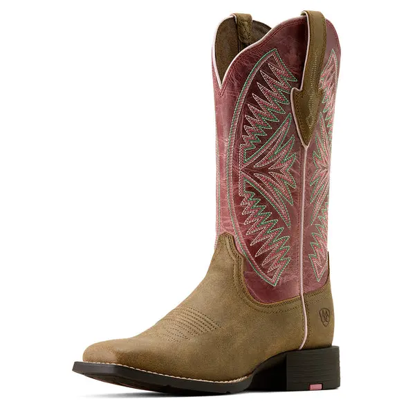 Ariat Women's Dusty Rose Round Up Ruidoso Western Boot 1