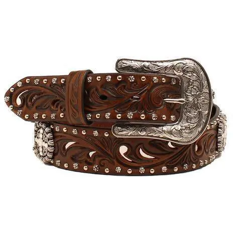 Ariat Women's Embossed Concho Belt 1