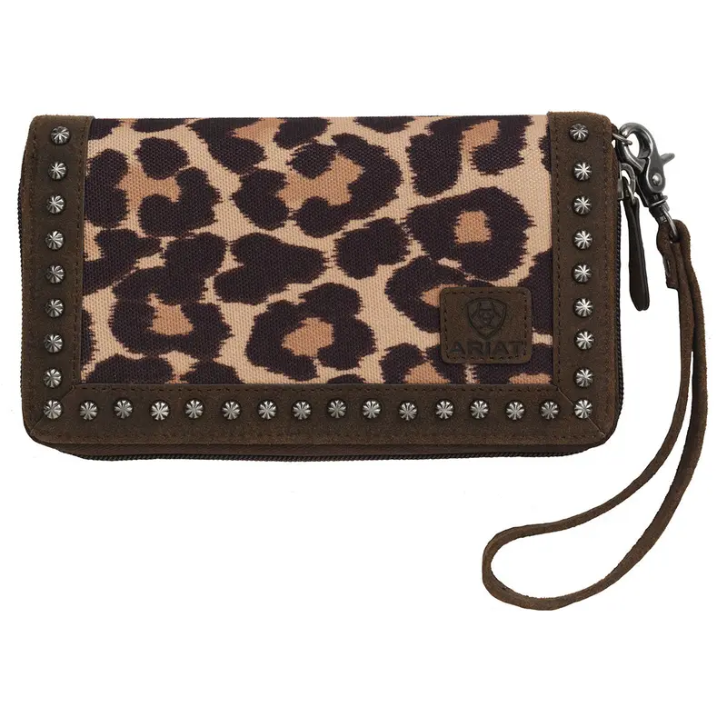 Ariat Women's Leopard Clutch 1