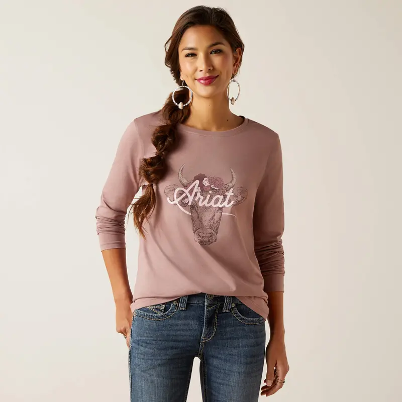 Ariat Women's Mauve Fawna Tee 1