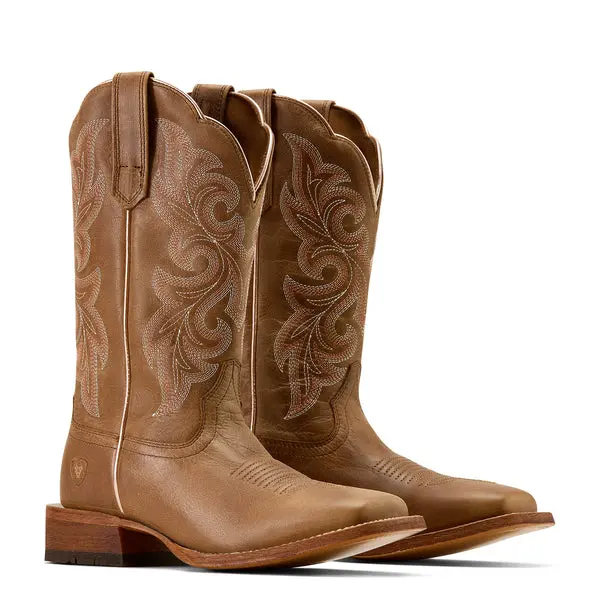 Ariat Women's Natural Tan County Lane Western Boot 6