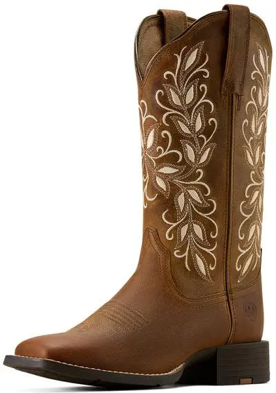 Ariat Women's Pearl Round Up Holly Western Boot 1