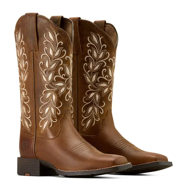 Ariat Women's Pearl Round Up Holly Western Boot 3