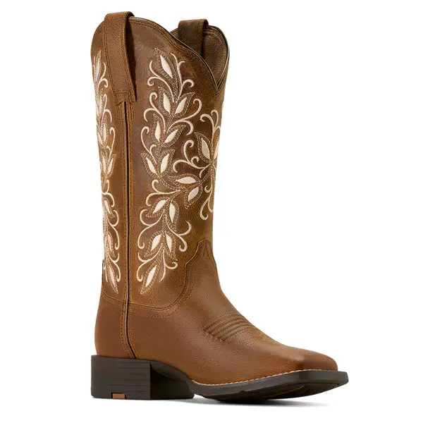Ariat Women's Pearl Round Up Holly Western Boot 5