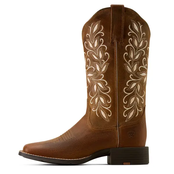 Ariat Women's Pearl Round Up Holly Western Boot 7