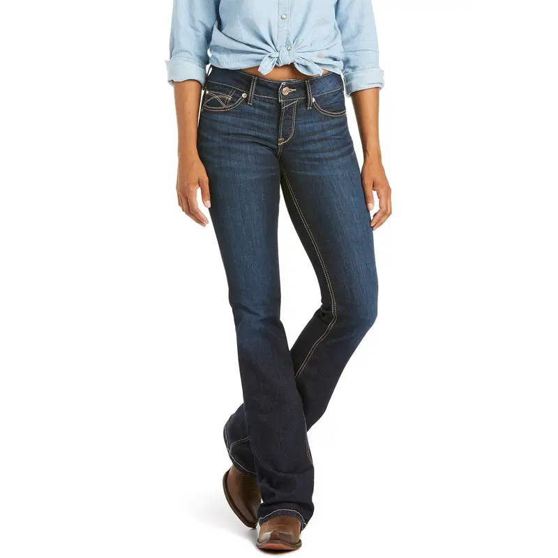 Ariat Women's R.E.A.L. Mid Rise Arrow Fit Boot Cut Jean-Jocelyn 1