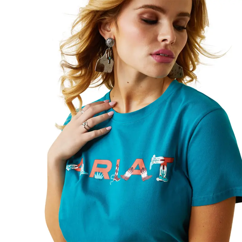 Ariat Women's Real Boot Kickin' Logo Tee 2