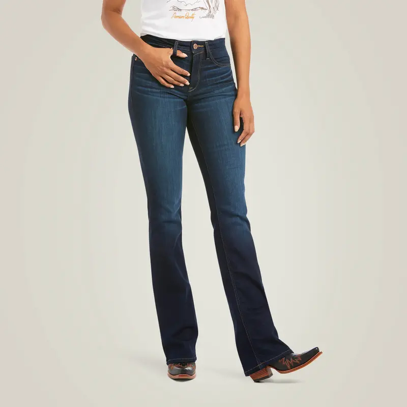 Ariat Women's Real High Rise Ballary Boot Cut Jean 2