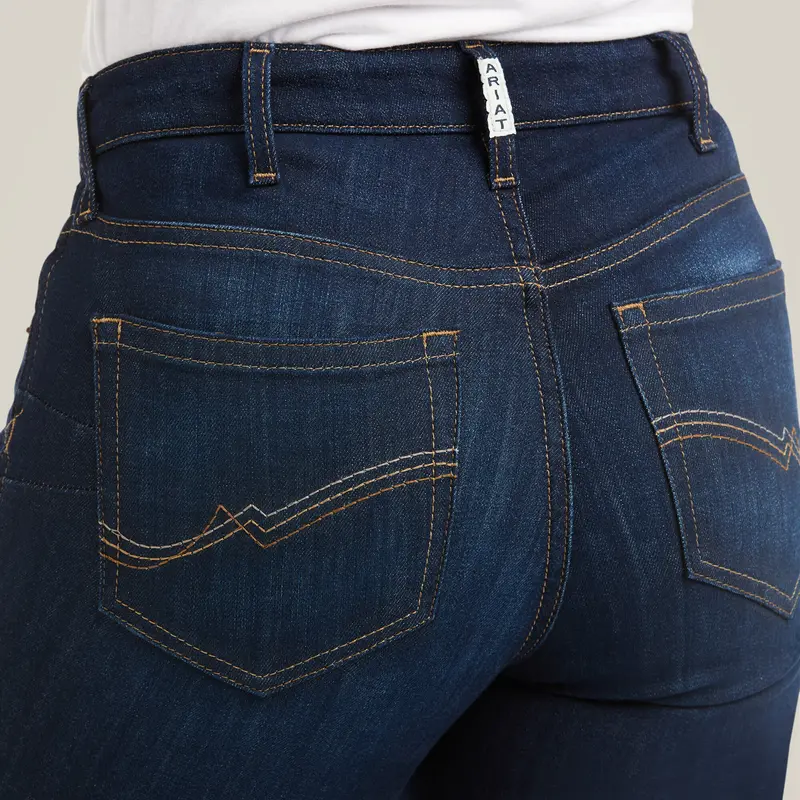 Ariat Women's Real High Rise Ballary Boot Cut Jean 6
