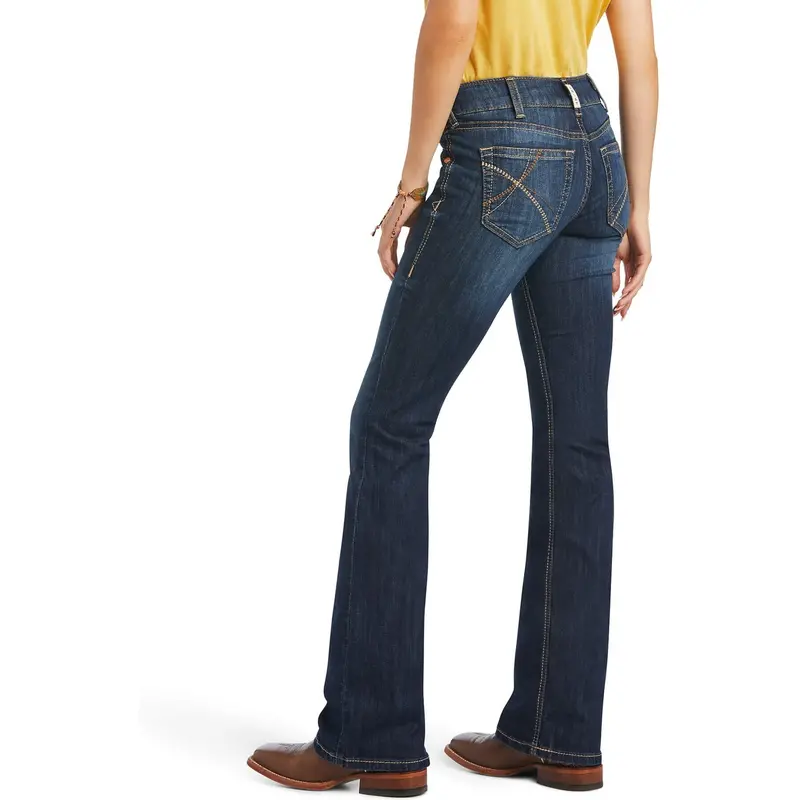 Ariat Women's Real Mid Rise Vicky Boot Cut Jean 1
