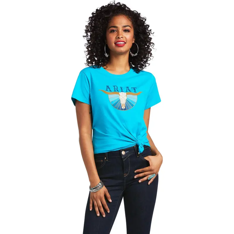 Ariat Women's Real Pacific Steerhead Tee 1