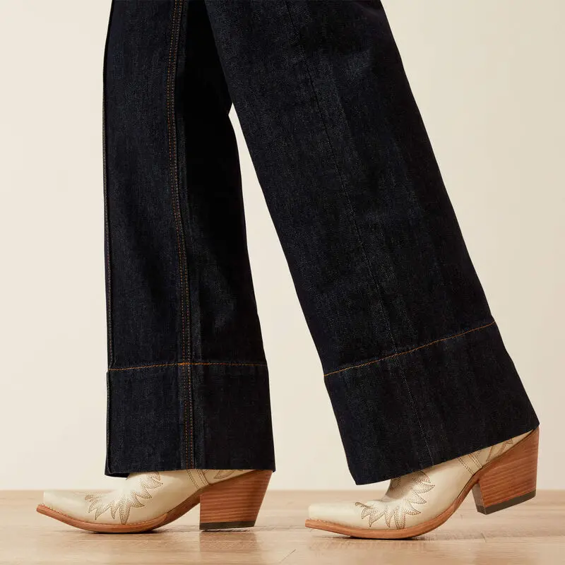 Ariat Women's Rinse Ultra High Rise Tomboy Western Utility Jean 4