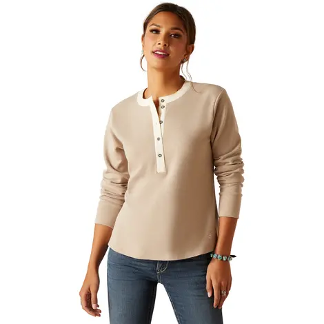 Ariat Women's Savannah Tan Prairie Henley 1