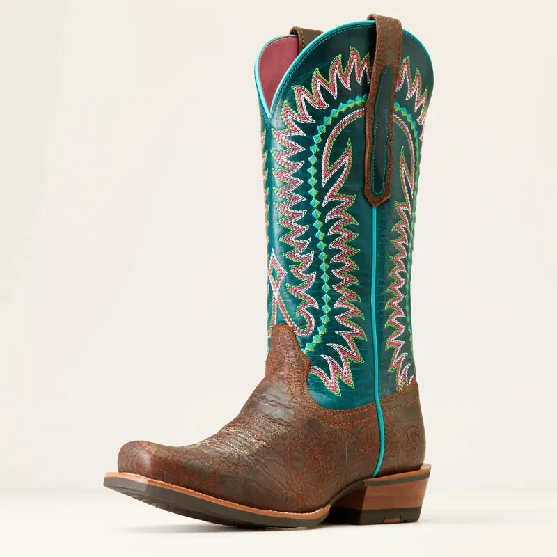 Ariat Women's Shore Tan Derby Monroe Western Boot 1