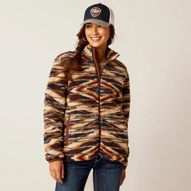 Ariat Women's Sunset Saltillo Chimayo Fleece Jacket 1