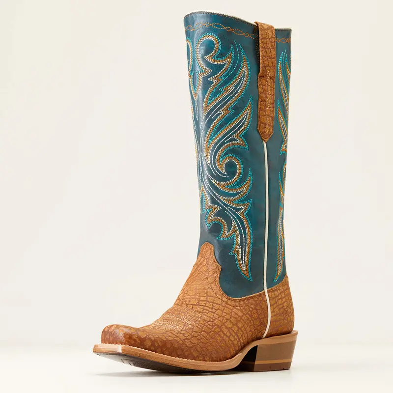 Ariat Women's Tan Suede Futurity Starlight Stretchfit Western Boot 1