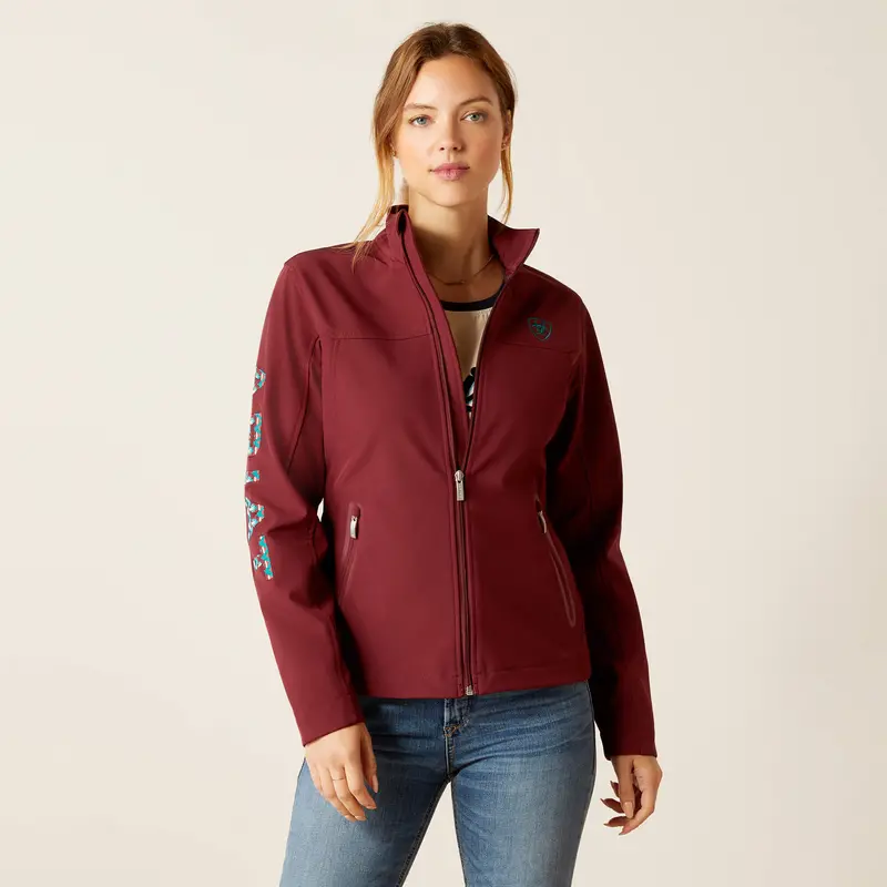 Ariat Women's Tawny Port And Baja New Team Softshell Jacket 1