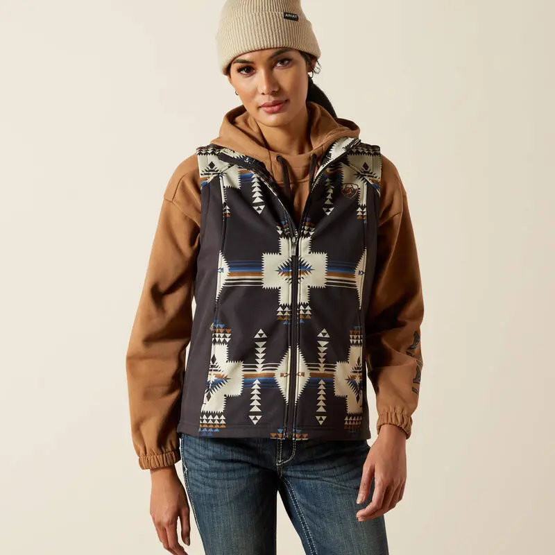 Ariat Women's Thornstone Print Logo Softshell Vest 1