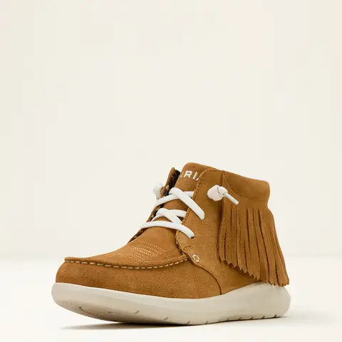 Ariat Women's Wheat Suede Fringe High Top Hilo Shoe 1