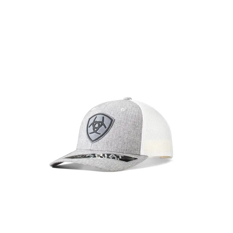 Ariat Youth Grey Logo Patch Ball Cap 1