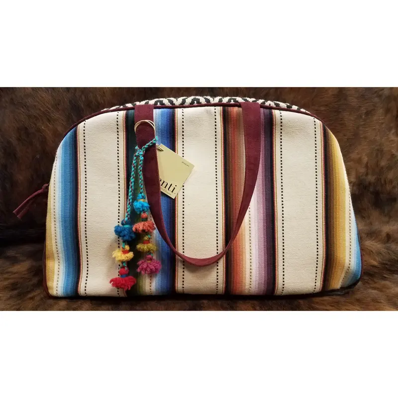 Atenti Striped Overnight Bag 1