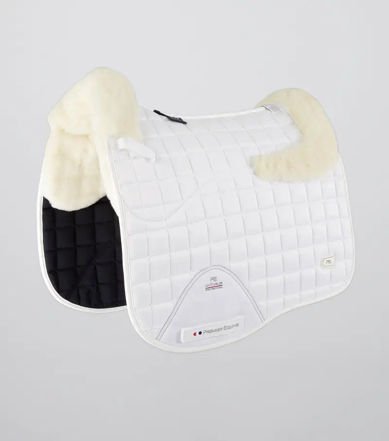 Atlantis Cc Satin Wool Dressage Square White/Natural Wool 1