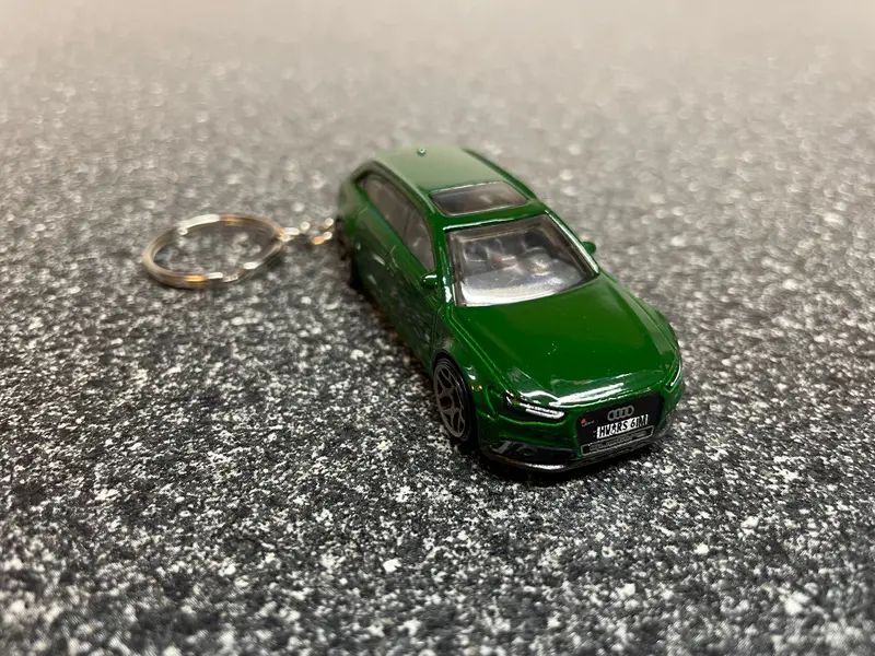 Audi Rs 6 Avant Rs6 Keychain Green Hot Wheels Matchbox 1
