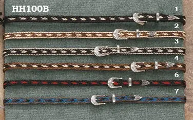 Austin Accent 3 Strand Horsehair With Buckle Hatband 1