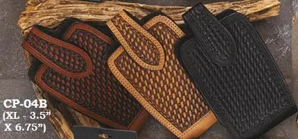 Austin Accent Basketweave Leather Cell Phone Case 1