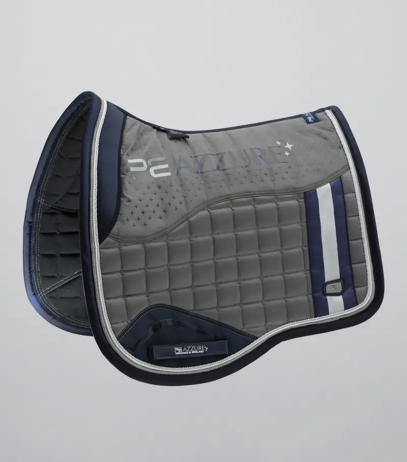 Azzure Anti-Slip Satin Dressage Square Grey 1
